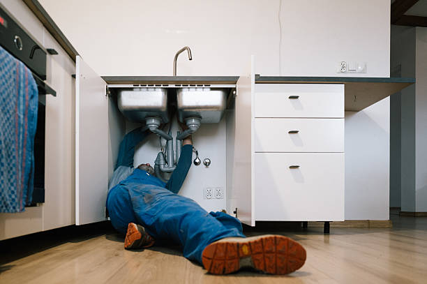 Professional Drain Cleaning technician working in Swannanoa, NC